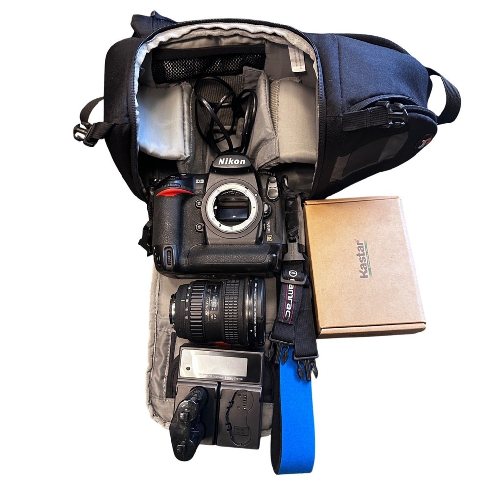 Nikon D3 FX 12.1MP Digital SLR Camera Body Black Tokina 12-24mm f/4 Lens Bundle